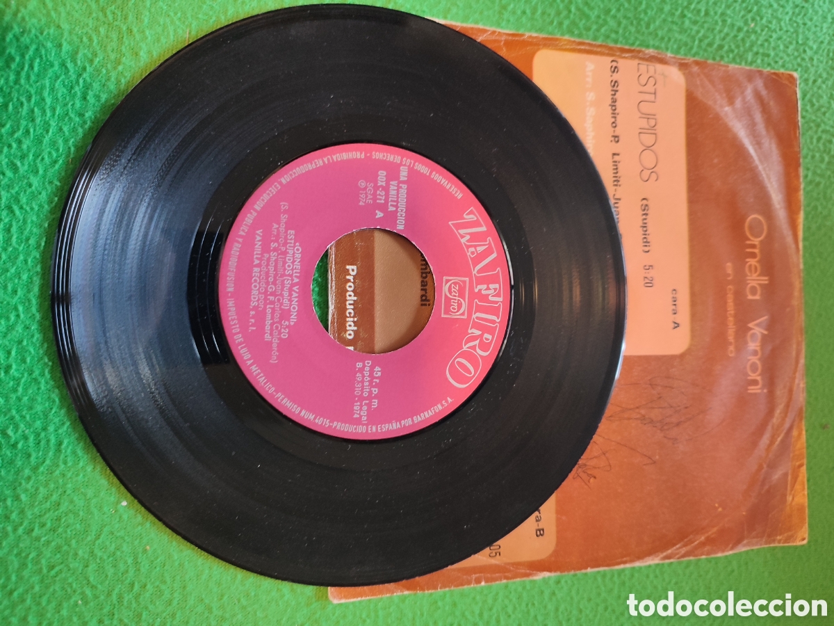 Discos de vinilo: Ornella Vanoni - Est&uacute;pidos Vinilo Single - Foto 2