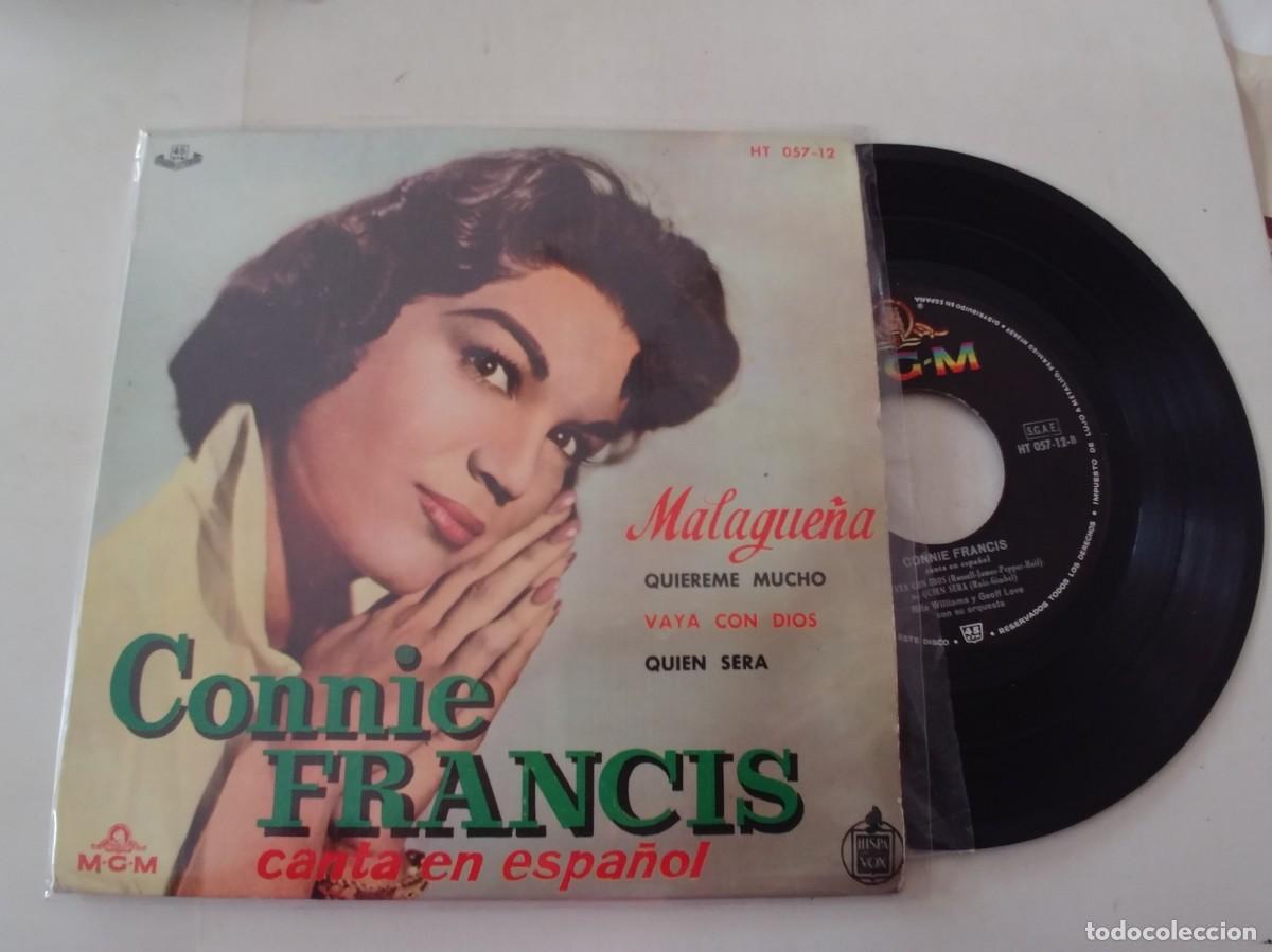 Discos de vinilo: CONNIE FRANCIS-EP MALAGUE&Ntilde;A +3 - Foto 1