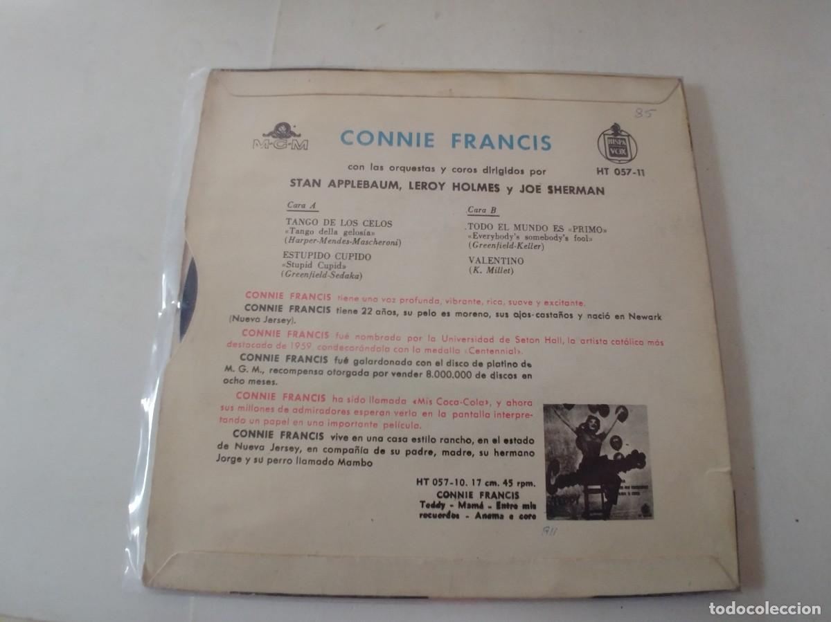 Discos de vinilo: CONNIE FRANCIS-EP TANGO DE LOS CELOS +3-NUEVO - Foto 2