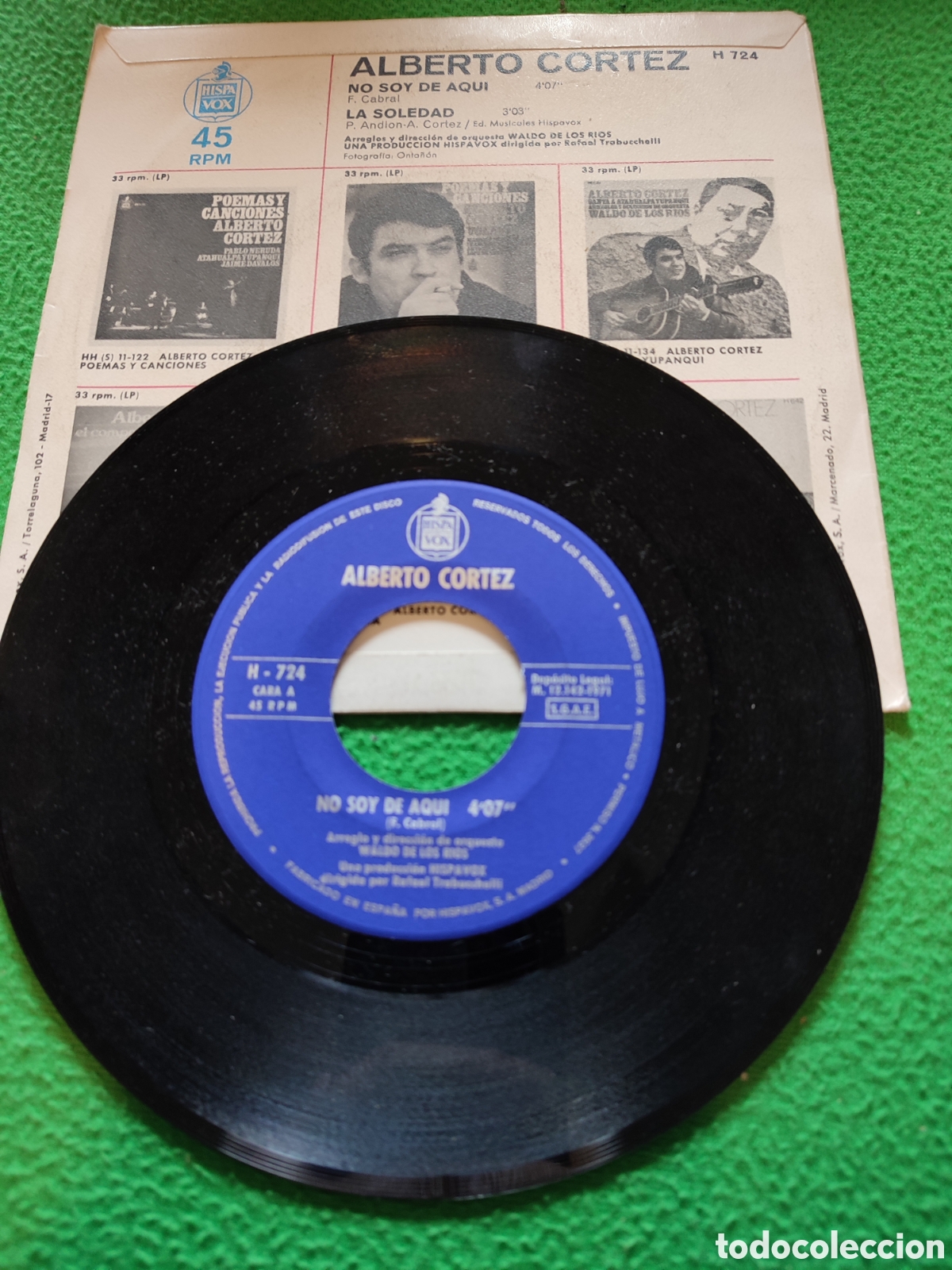 Discos de vinilo: Alberto Cortez - No soy de aqu&iacute; - Foto 2