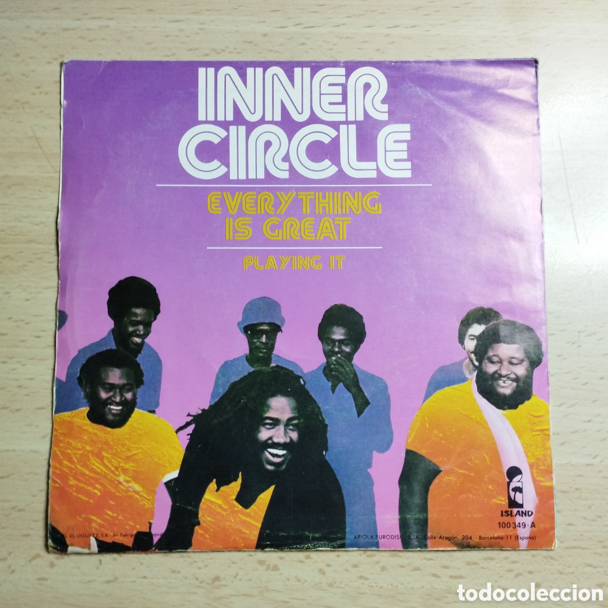 Discos de vinilo: Single 7&rdquo; Inner Circle 1979 Every thing is great + playing It.. - Foto 2