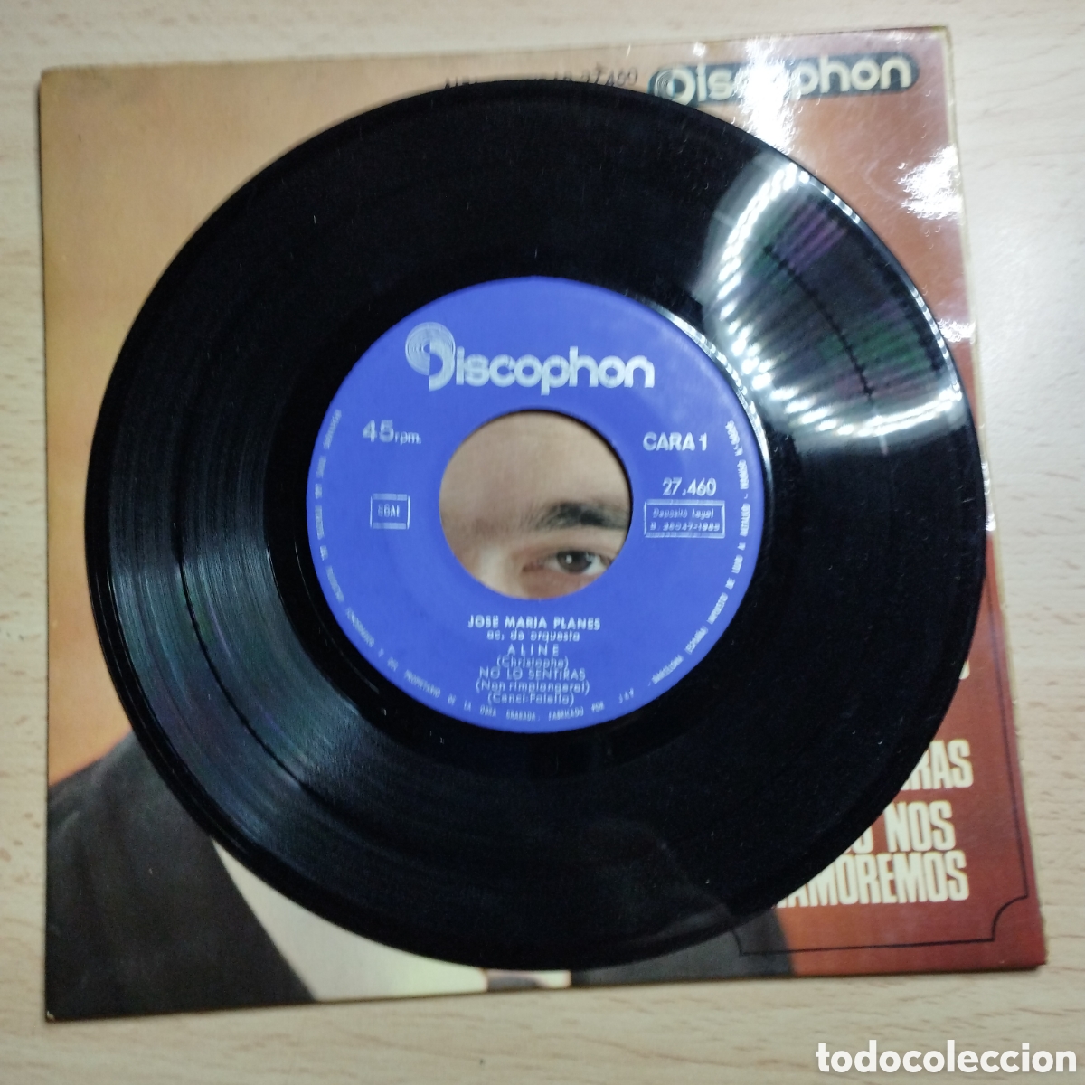 Discos de vinilo: EP 7&rdquo; Jos&eacute; Mar&iacute;a Planes 1965 Aline + 3. - Foto 4