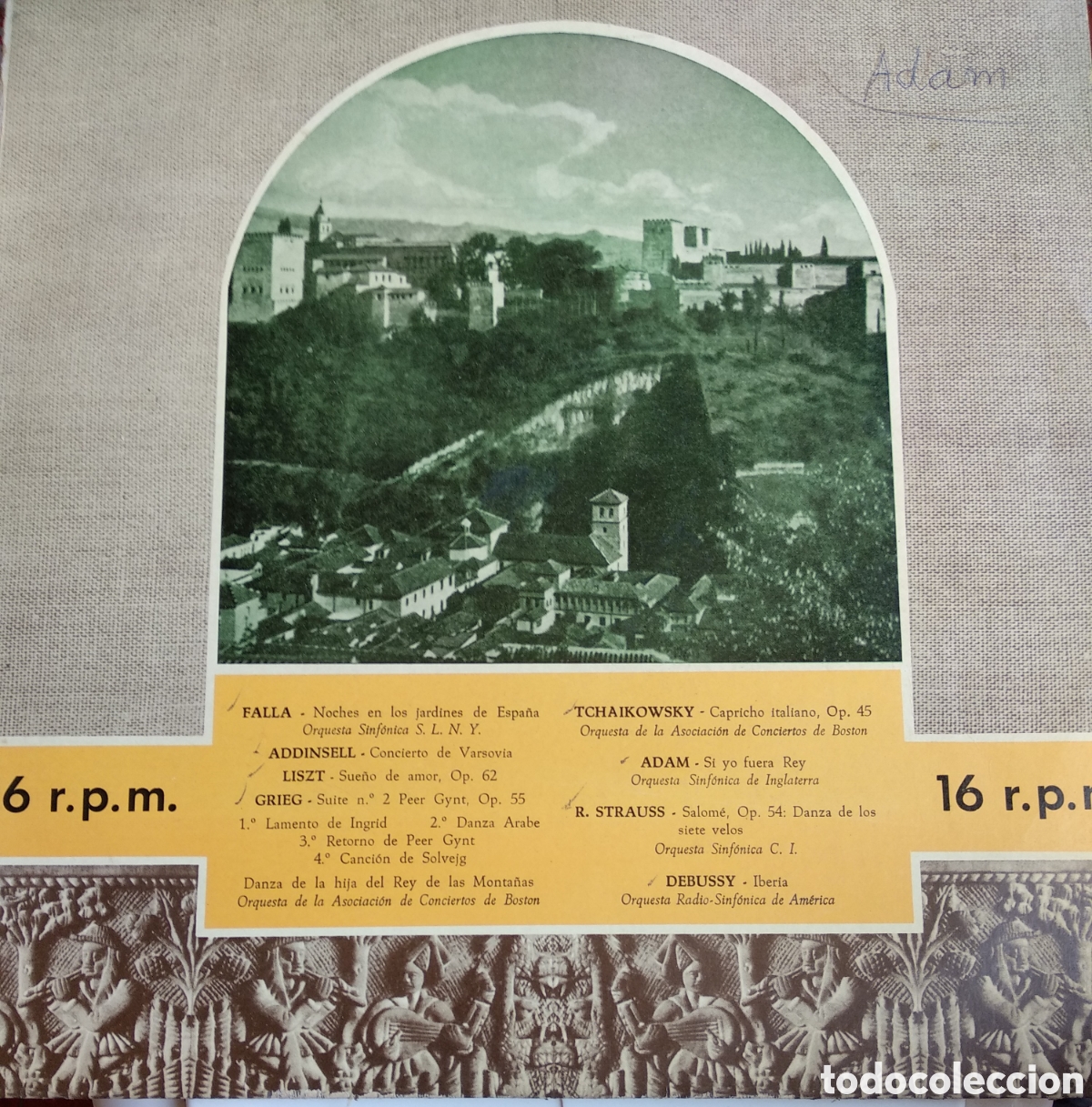 Discos de vinil: OCHO CL&Aacute;SICOS EN 16 R.P.M. SPAIN, CID, LC.3