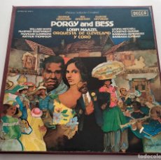 Discos de vinilo: ÓPERA PORGY AND BESS. GEORGE GERSHWIN. COFRE 3 LPS. 1977. DECCA SET 609/11. VINILOS MINT.