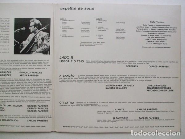 Discos de vinilo: Carlos Paredes &lrm;&ndash; Espelho De Sons - Foto 4