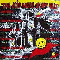 Discos de vinilo: THE ACID HOUSE OF NEW BEAT: CONFETTI’S, PLASTIC BERTRAND, 2 MEN ON A TRIP... (LP. EPIC RDS, 1989)