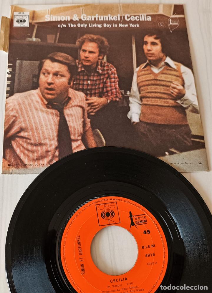 Discos de vinilo: SIMON & GARFUNKEL - CECILIA CBS EDIC. FRANCESA - 1970 - Foto 2