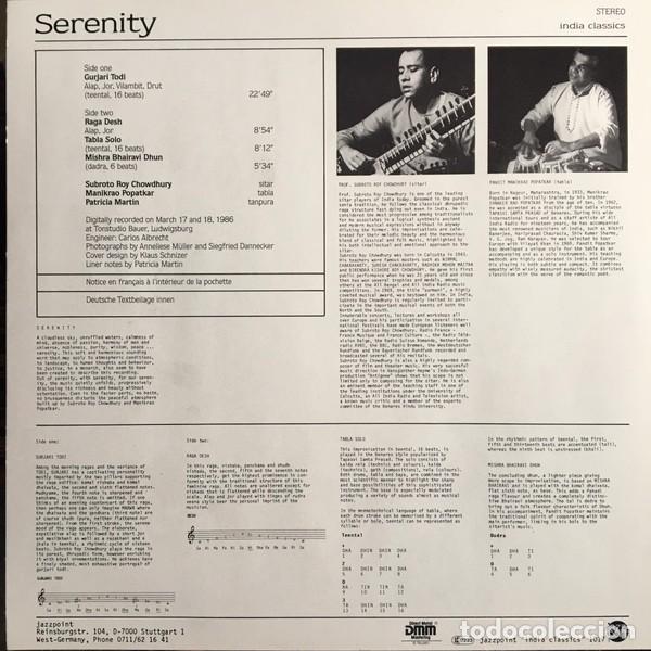 Discos de vinilo: Subroto Roy Chowdhury &ndash; Serenity - Foto 2
