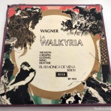 Discos de vinilo: ÓPERA LA WALKYRIA. RICHARD WAGNER. COFRE 5 LPS. 1966. DECCA SET 312/6. VINILOS MINT.