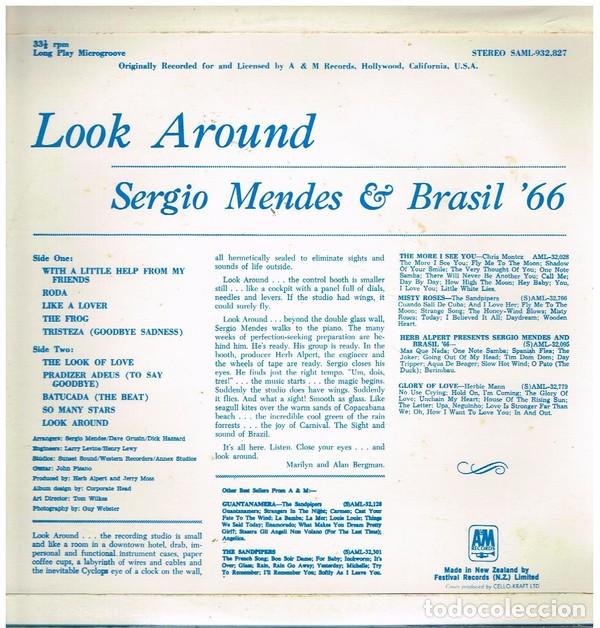 Discos de vinilo: Sergio Mendes & Brasil 66* &lrm;&ndash; Look Around - Foto 2