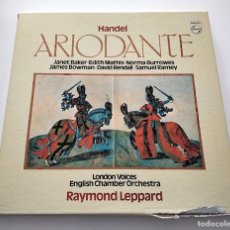 Discos de vinilo: ÓPERA ARIODANTE. GEORG FRIEDRICH HANDEL. COFRE 4 LPS. 1981. PHILIPS 6769 025. VINILOS MINT.