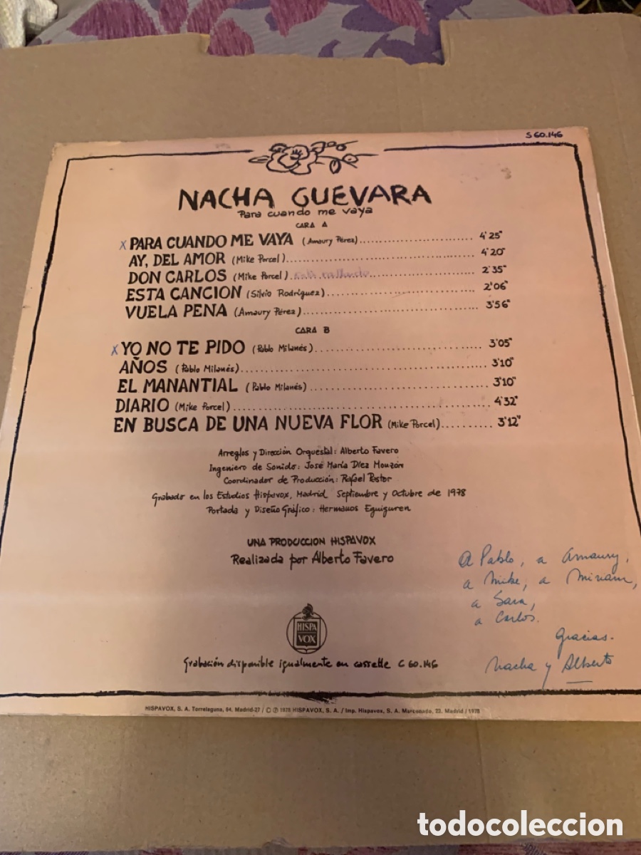 Discos de vinilo: Nacha guevara para cuando me vaya - Foto 4