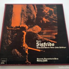 Discos de vinilo: ÓPERA SIGFRIDO. RICHARD WAGNER. COFRE 5 LPS. 1974. DECCA SET 242/6. VINILOS MINT.