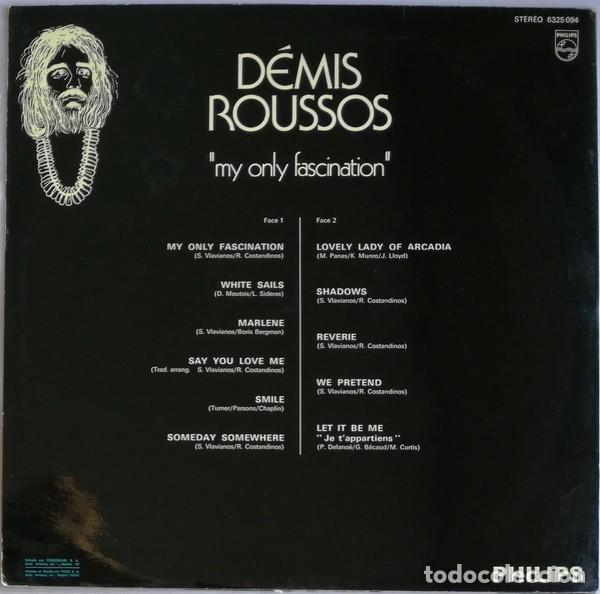 Discos de vinilo: D&eacute;mis Roussos* &lrm;&ndash; My Only Fascination - Foto 2