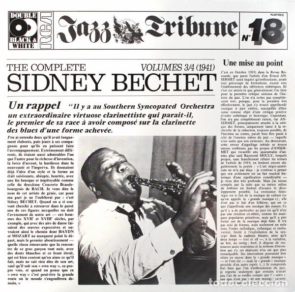 Discos de vinilo: Sidney Bechet &lrm;&ndash; The Complete Sidney Bechet Volumes 3/4 (1941) - Foto 1