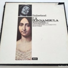 Discos de vinilo: ÓPERA LA SONNAMBULA. VINCENZO BELLINI. COFRE 3 LPS. 1963. DECCA SET 239/41. VINILOS MINT.