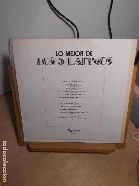 Discos de vinilo: LO MEJOR DE LOS 5 LATINOS - LP - - Foto 2