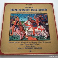 Discos de vinilo: ÓPERA ORLANDO FURIOSO. ANTONIO VIVALDI. 1978. HISPAVOX HES 60 220/21/22. VINILOS MINT.