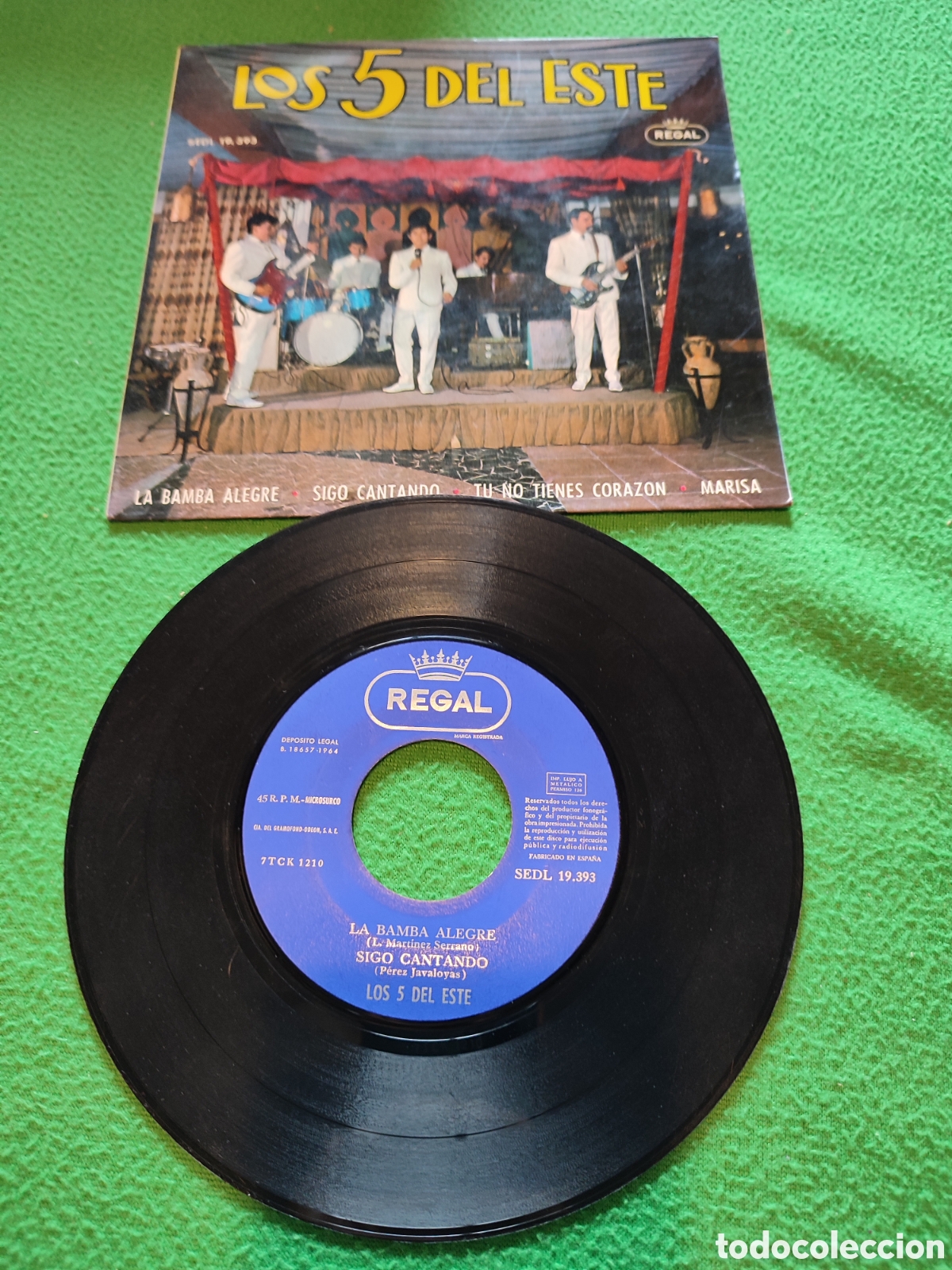 Discos de vinilo: Los 5 del Este - La Bamba alegre+ 3 - Foto 2