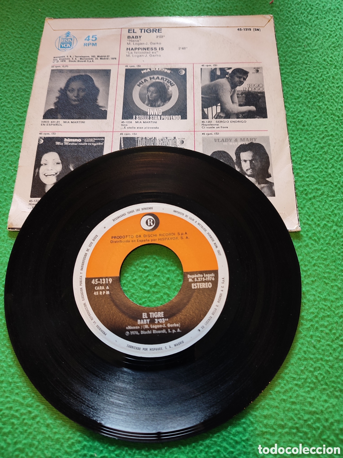 Discos de vinilo: El Tigre - Baby Vinilo Single - Foto 2