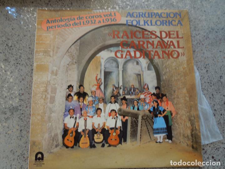 Discos de vinilo: CARNAVAL DE C&Aacute;DIZ - RA&Iacute;CES DEL CARNAVAL GADITANO - COROS VOL. 1 DESDE 1932 AL 1936 - LP -BELTER 1980