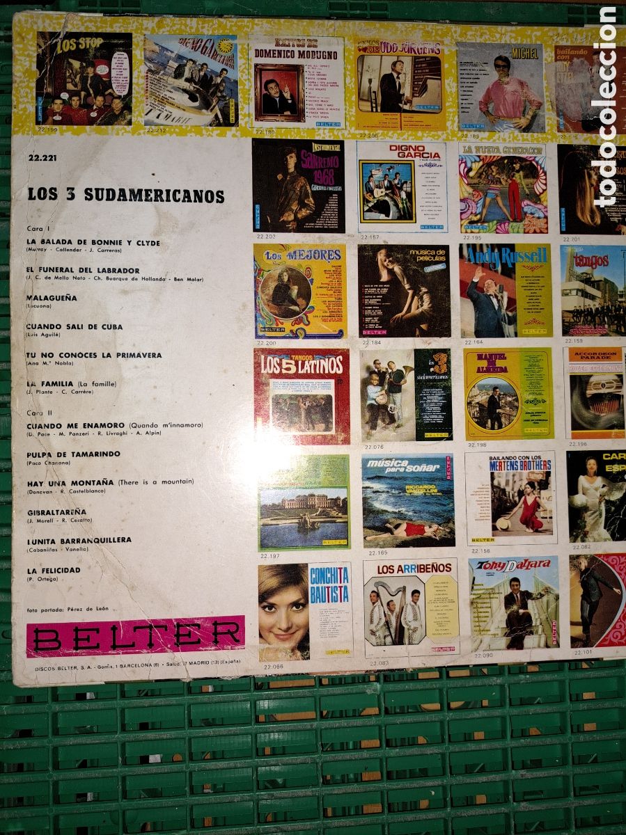 Discos de vinilo: LP LOS 3 SUDAMERICANOS BELTER - Foto 2