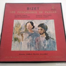 Discos de vinilo: ÓPERA LOS PESCADORES DE PERLAS. GEORGES BIZET. 1971. CARILLON SCAL 16-17. VINILOS MINT.