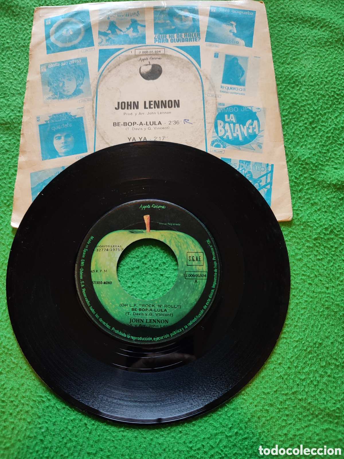 Discos de vinilo: John Lennon - be-bop-A-Lula - Foto 2