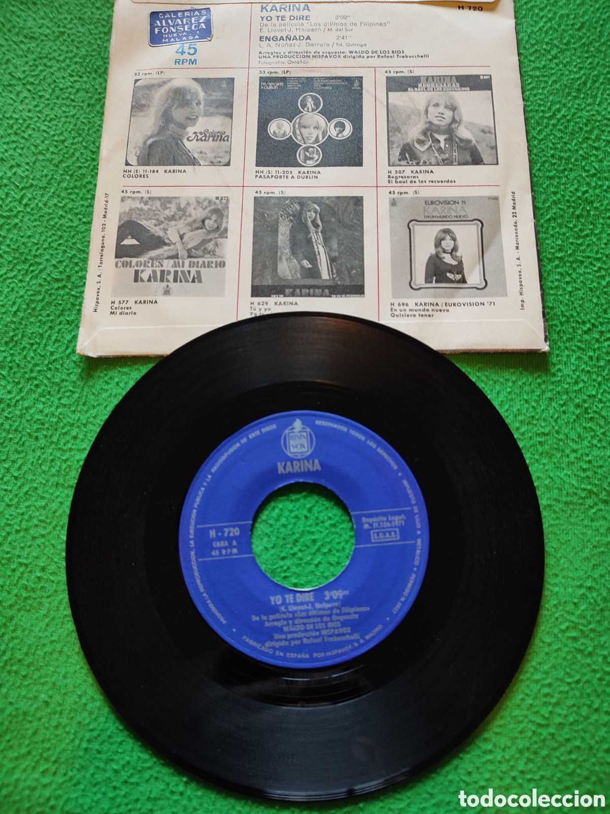Discos de vinilo: Karina- Yo te dir&eacute; / Enga&ntilde;ada - Foto 2