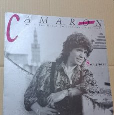 Discos de vinilo: LP CAMARON DE LA ISLA, SOY GITANO, CON THE ROYAL PHILARMONIC ORCHESTRA, PHILIPS 1989