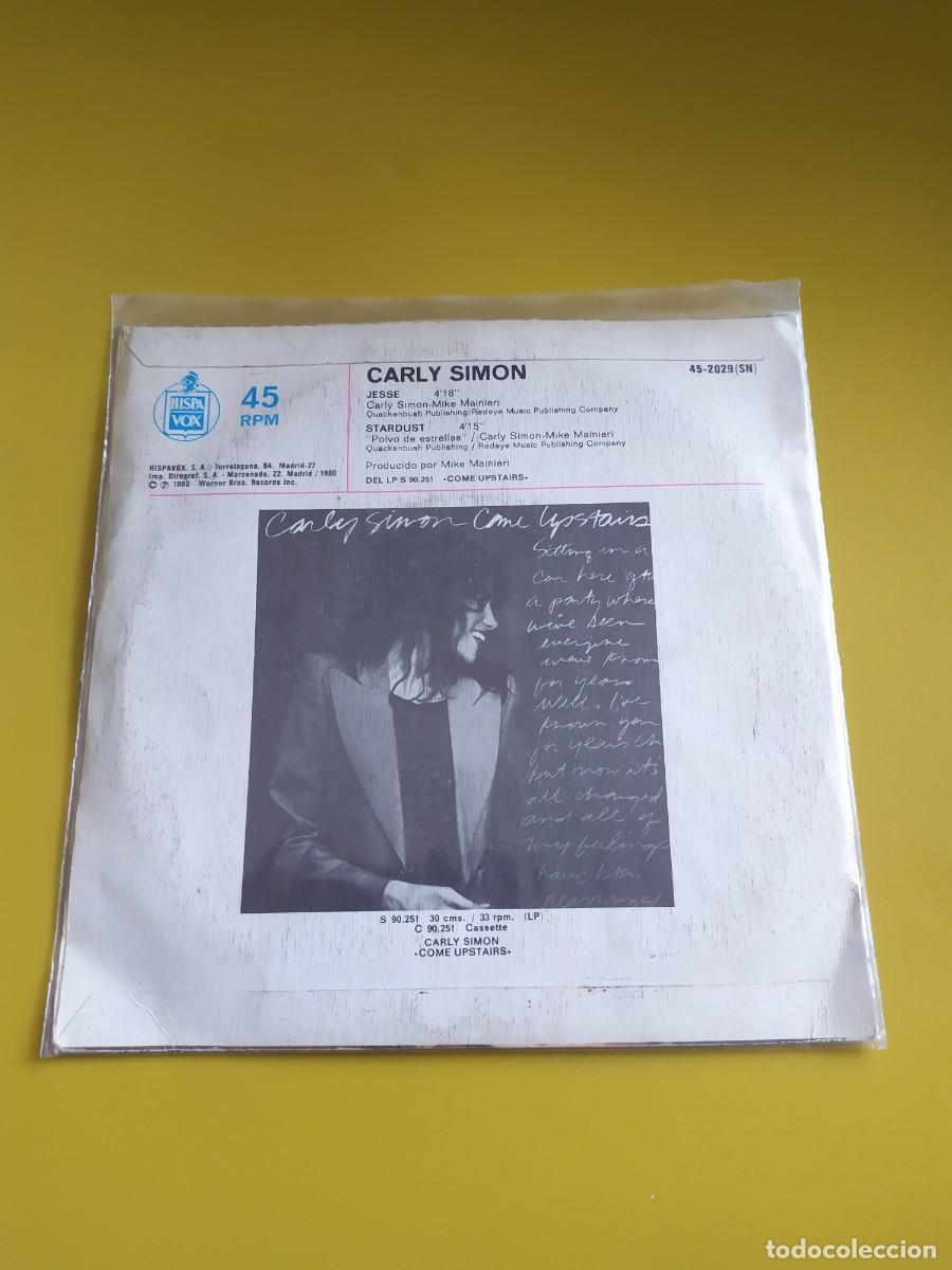 Discos de vinilo: Carly Simon - Jesse / Stardust 1980 - Foto 2