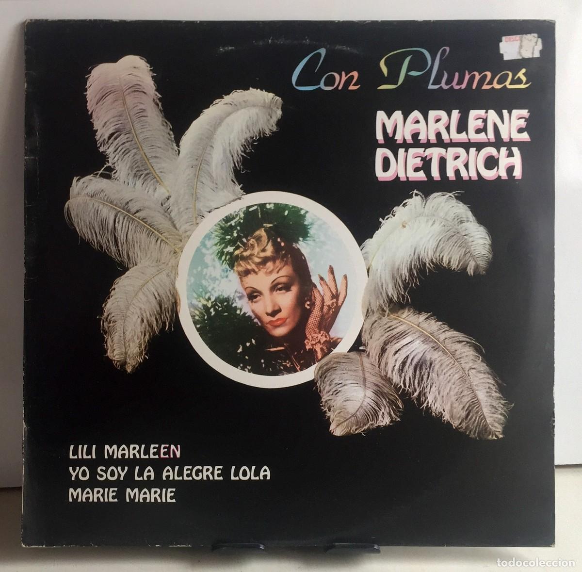 Discos de vinilo: Marlene Dietrich - Con Plumas - LP - Foto 1