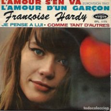Discos de vinilo: FRANÇOISE HARDY - L'AMOUR S'EN VA +3 - DISQUES VOGUE 1963