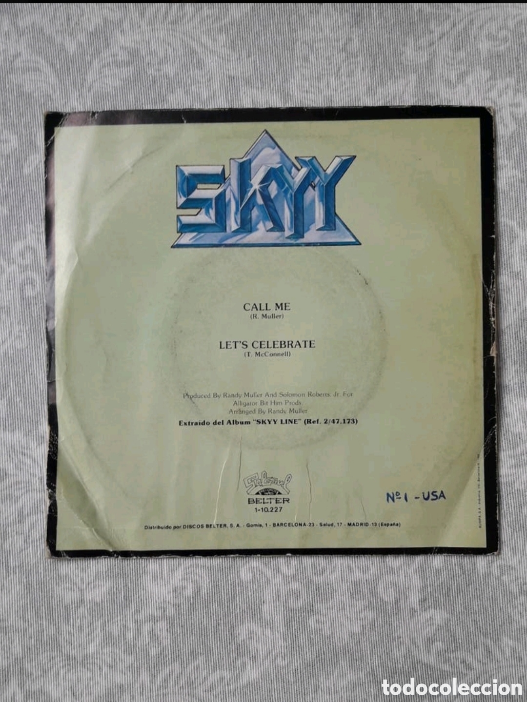 Discos de vinilo: Single Skyy. Call Me / Lets Celebrate - Foto 2