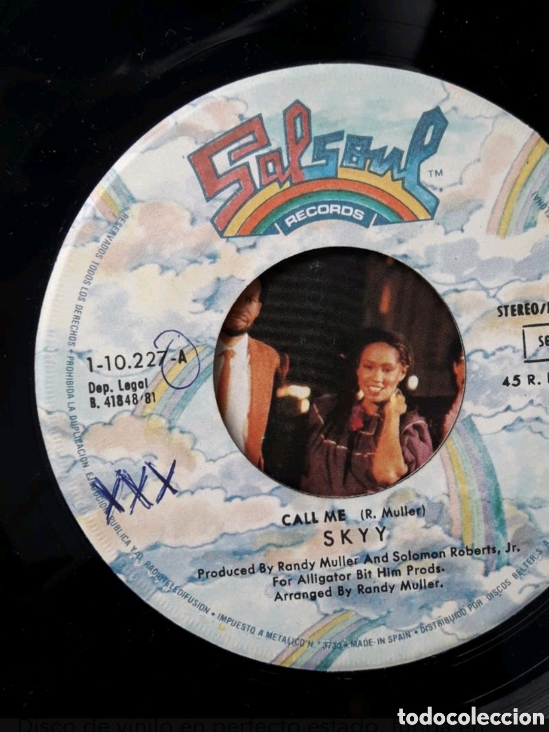 Discos de vinilo: Single Skyy. Call Me / Lets Celebrate - Foto 3