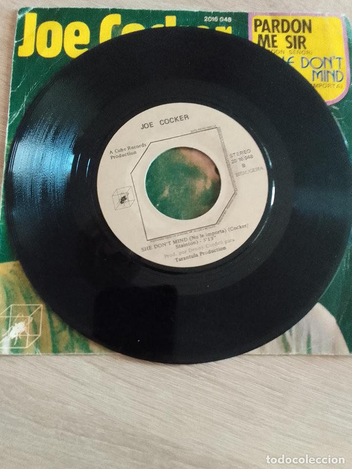 Discos de vinilo: Joe Cocker: Pardon Me Sir - She Dont Mind (Single) - Foto 3
