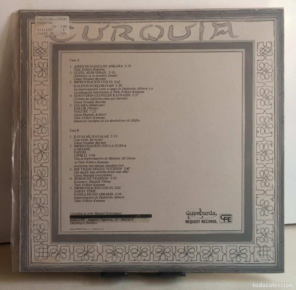 Discos de vinilo: VV. AA. - Turqu&iacute;a - LP - Foto 2