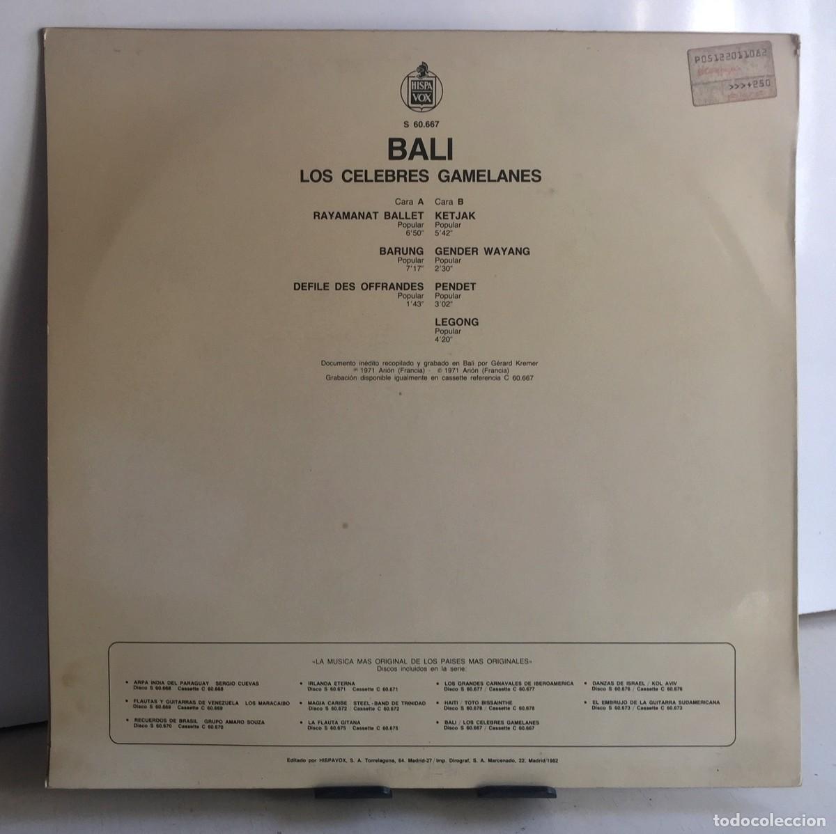 Discos de vinilo: Bali - Les C&eacute;l&egrave;bres Gamelans - LP - Foto 2