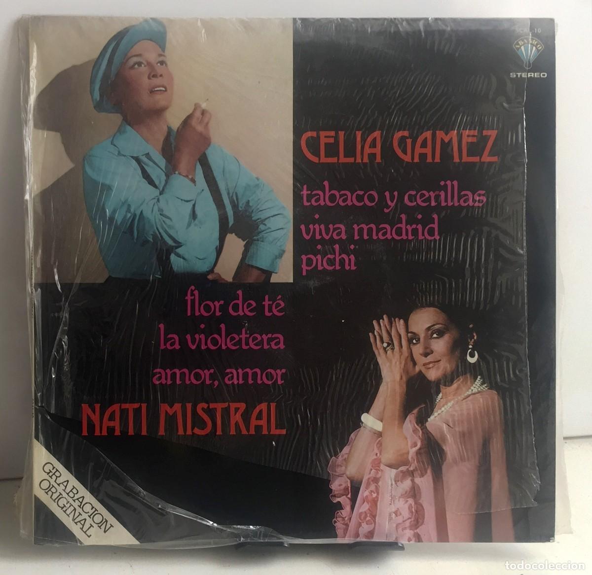 Discos de vinilo: Celia G&aacute;mez - Nati Mistral - LP - Foto 1