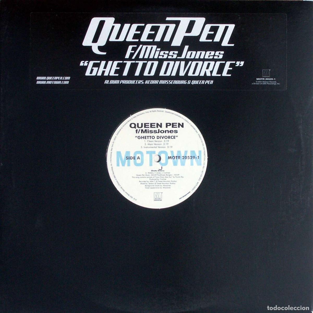 Discos de vinilo: Ghetto Divorce (12&rdquo; Maxi) - Queen Pen - Foto 1