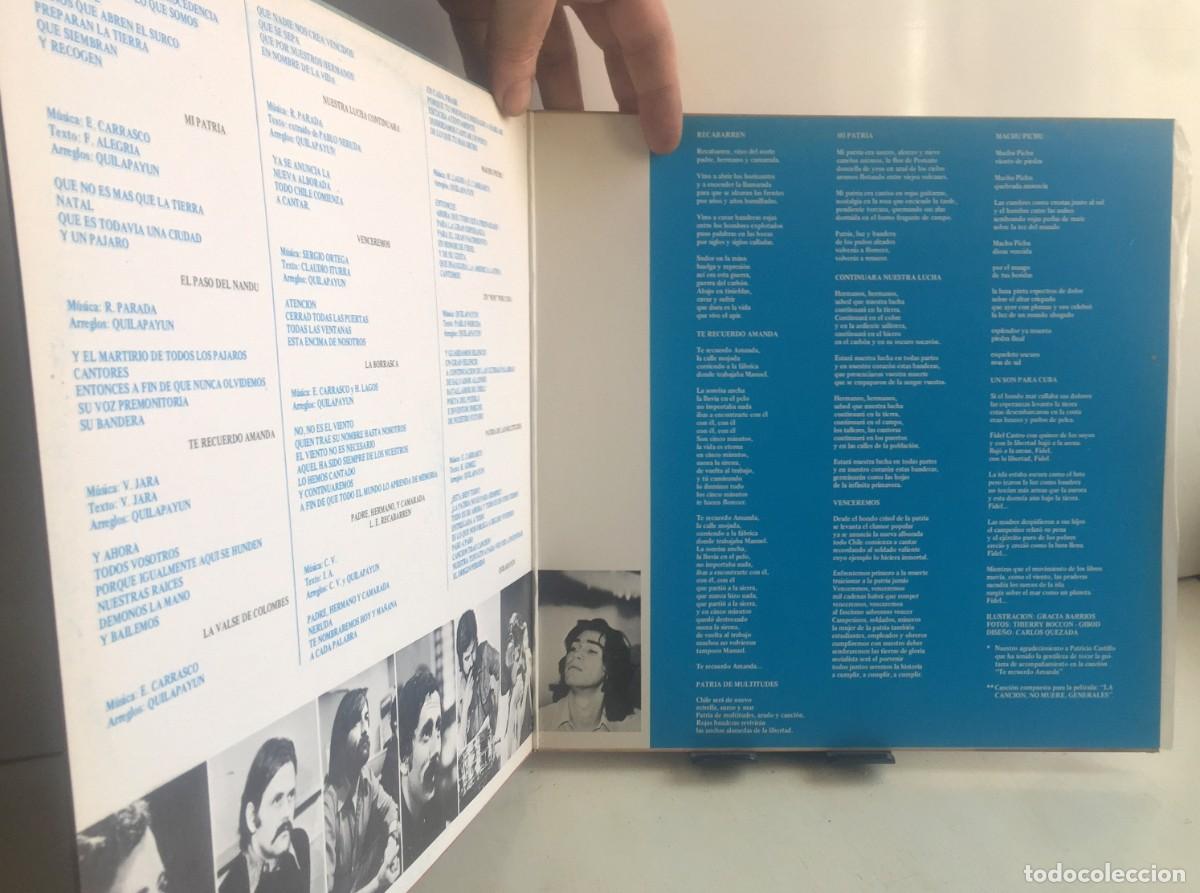 Discos de vinilo: Quilapay&uacute;n - Patria - LP - Foto 3
