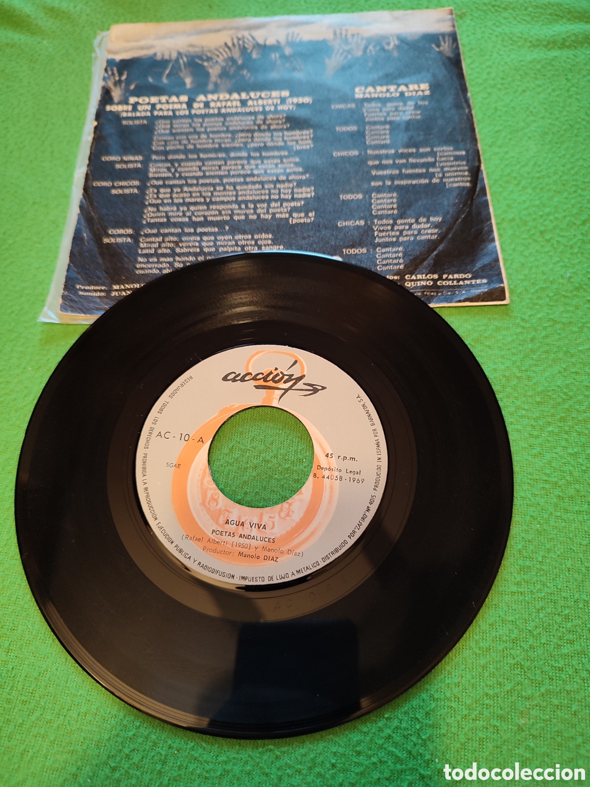 Discos de vinilo: Aguaviva - Poetas andaluces - Foto 2