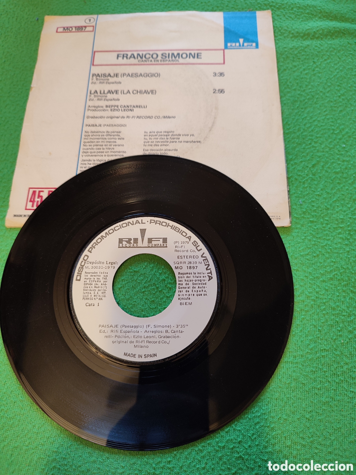 Discos de vinilo: Franco Simone - Paisaje - Foto 2