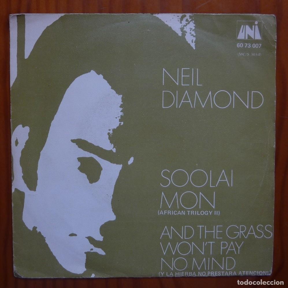 Discos de vinilo: NEIL DIAMOND / SOOLAI MON/ 1970 / SINGLE - Foto 1