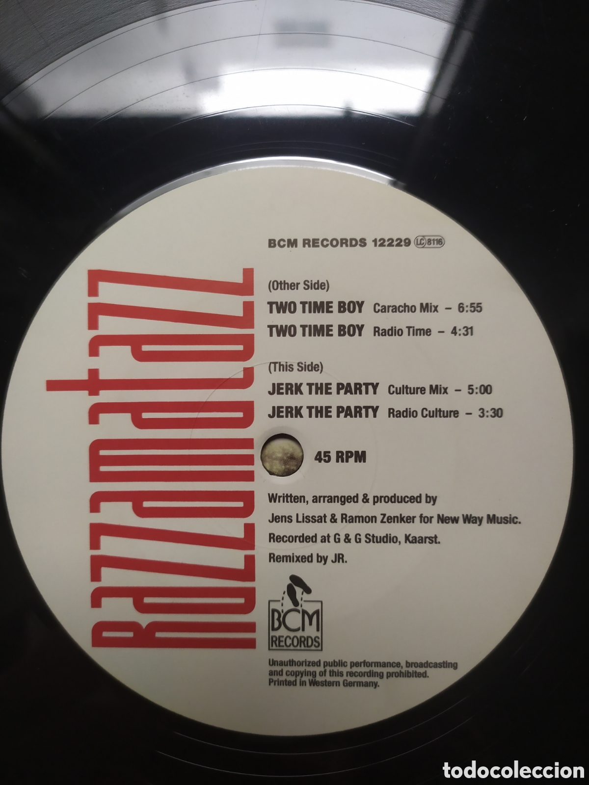 Discos de vinilo: Maxi single Razzamatazz.&nbsp;Two Time Boy - Foto 3