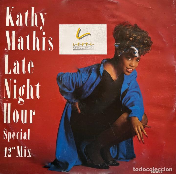 Discos de vinilo: KATHY MATHIS. LATE NIGHT HOUR. MAXI SINGLE UK 2 TEMAS - Foto 1