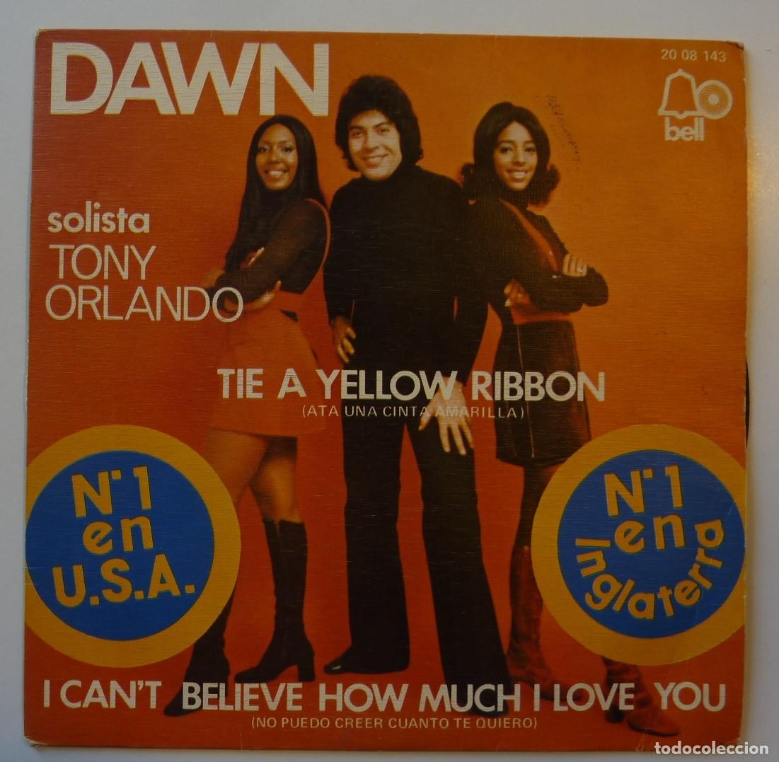Discos de vinilo: DAWN // TIE A YELLOW RIBBON // 1973 // SINGLE - Foto 1