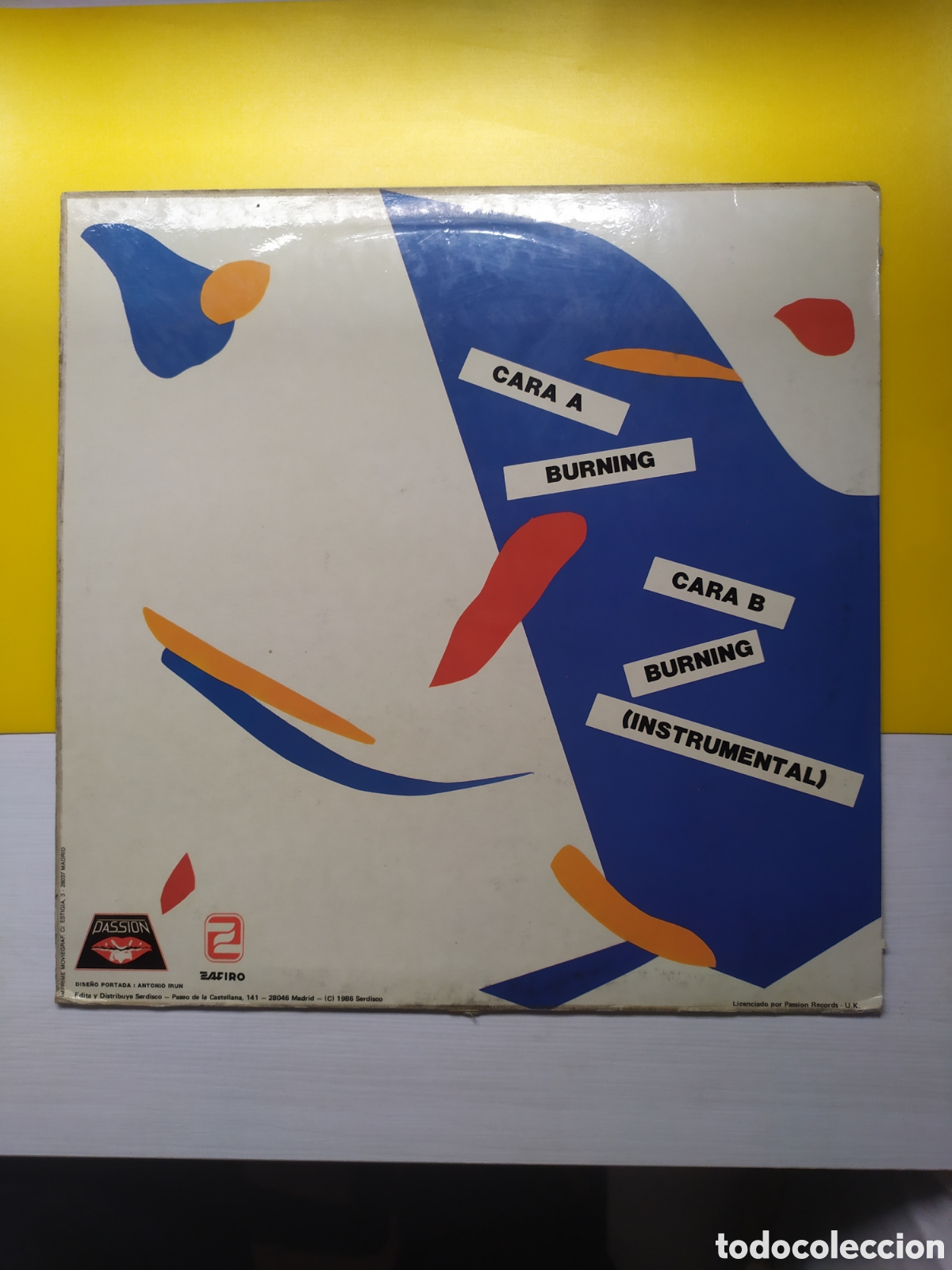 Discos de vinilo: Maxi single Sapphire&nbsp;Featuring&nbsp;Kelly.&nbsp;Burning - Foto 2