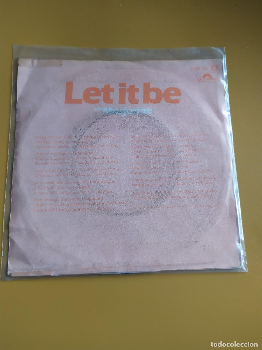 Discos de vinilo: Joe Cocker - Let it Be / Marjorine 1982 - Foto 2