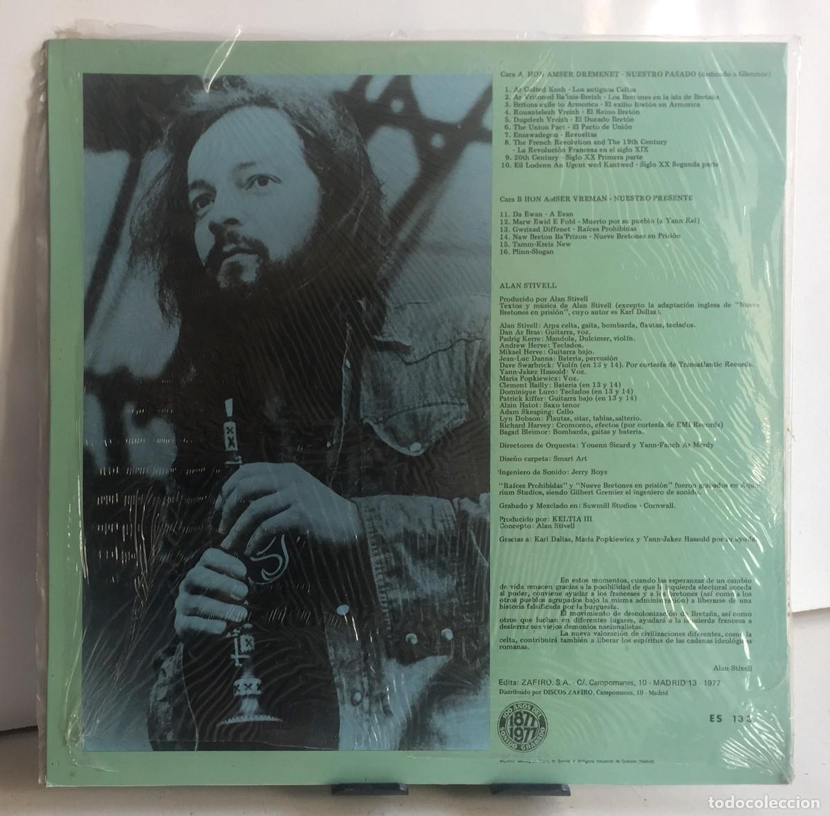 Discos de vinilo: Alan Stivell - Raok Dilestra - LP - Foto 2